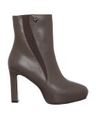 Bottines Zoe marron - Talon 13.5 cm