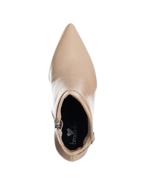 Bottines Mae beiges - Talon 9.5 cm