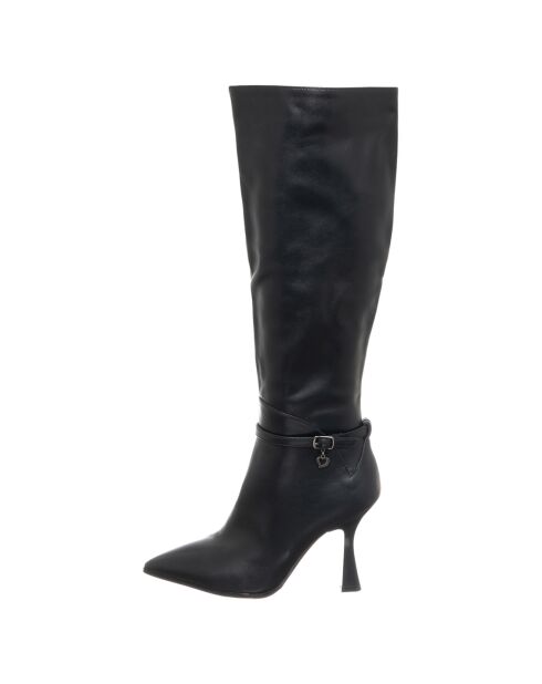 Emy zwarte laarzen - hak 9,5 cm