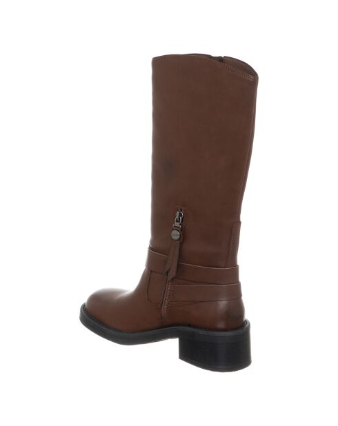 Bottes Ava marron - Talon 5 cm
