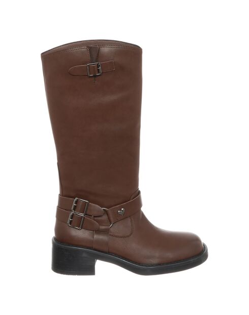 Bottes Ava marron - Talon 5 cm