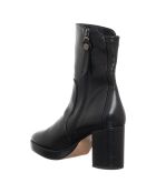 Bottines Leonie noires - Talon 8 cm
