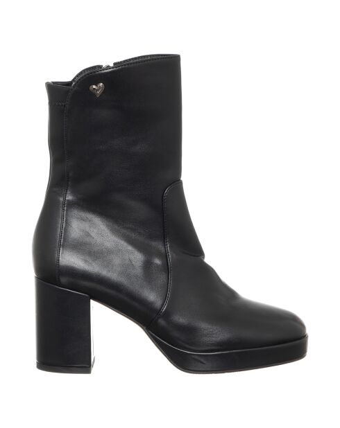 Bottines Leonie noires - Talon 8 cm