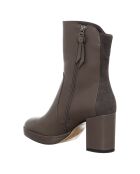 Bottines Leonie marron - Talon 8 cm