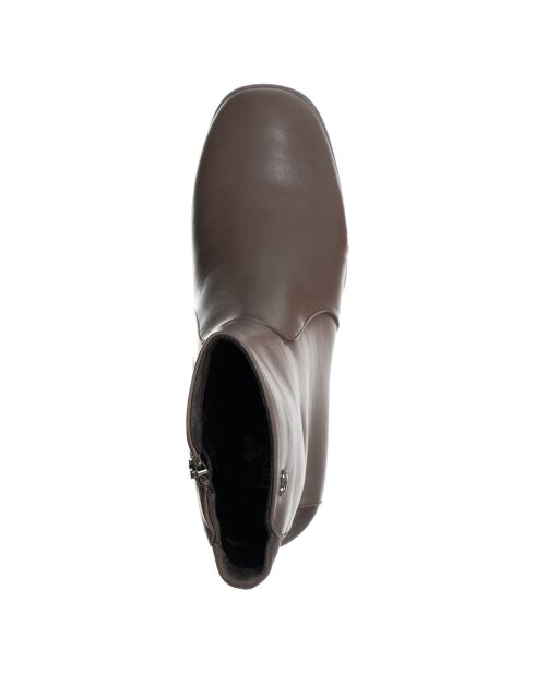 Bottines Leonie marron - Talon 8 cm