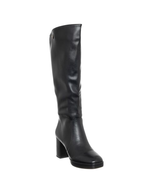 Bottes Maeva noires - Talon 8 cm