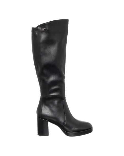Bottes Maeva noires - Talon 8 cm