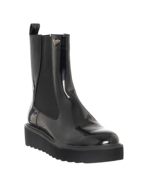 Boots Linda noires - Talon 5 cm