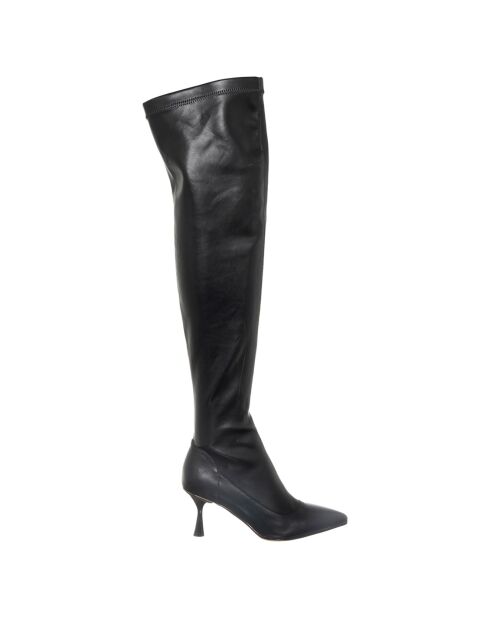 Bottes Sirine noires - Talon 7.5 cm