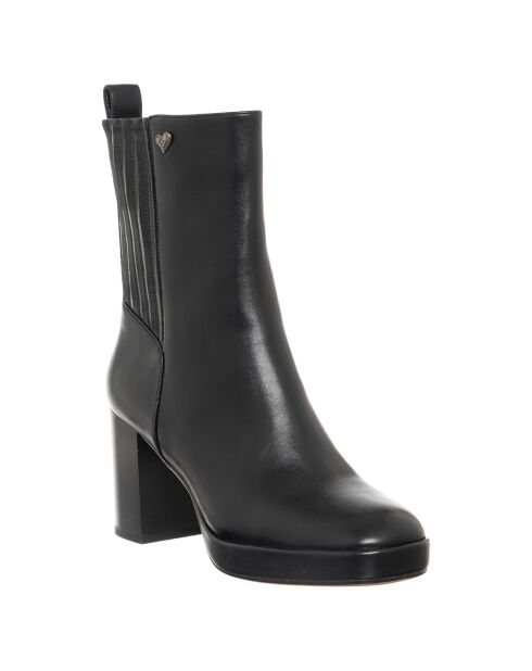 Bottines Paulina noires - Talon 8 cm