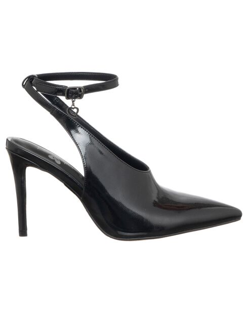 Slingbacks Annie noires - Talon 9 cm