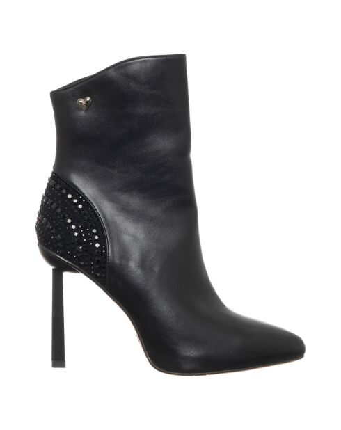 Bottines Amélie noires - Talon 11 cm
