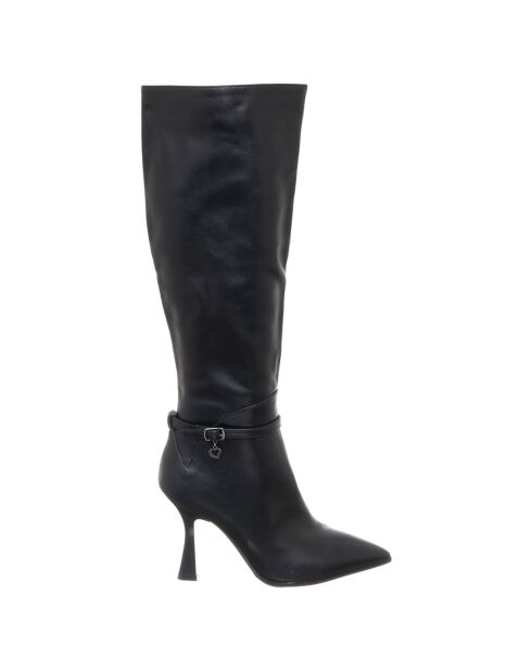 Emy zwarte laarzen - hak 9,5 cm