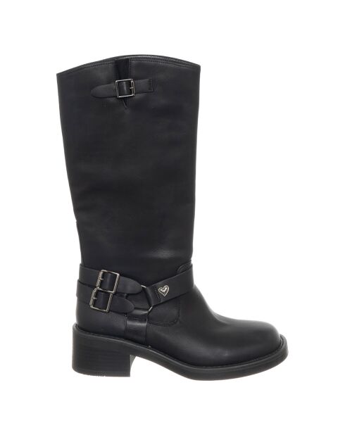 Bottes Ava noires - Talon 5 cm