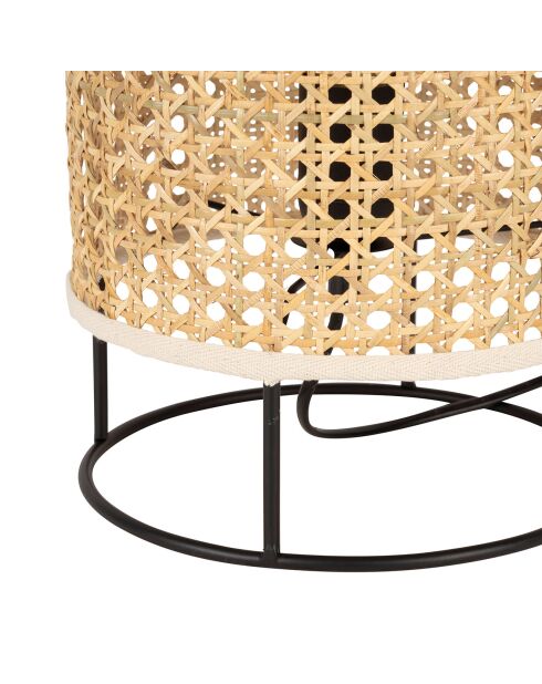 Lampe Balamea naturel/blanc  -  D.20xH.29 cm