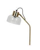 Lampe Courba dorée -  30x19xH.54 cm