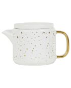 Theiere Astre blanc/doré  - 60cl
