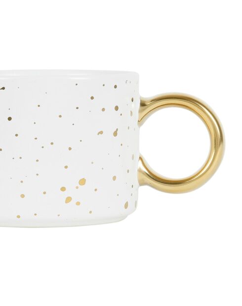 Tasse The Astre blanc/doré  - 30cl