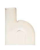 Vase Soliflore jaune pâle  -  12x4.5xH.19.5 cm
