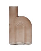 Vase Soliflore fumé  -  12x4.5xH.19.5 cm