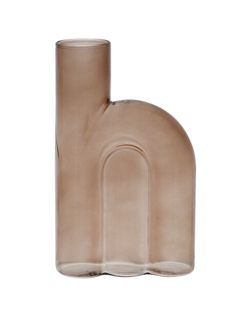 Vase Soliflore fumé  -  12x4.5xH.19.5 cm