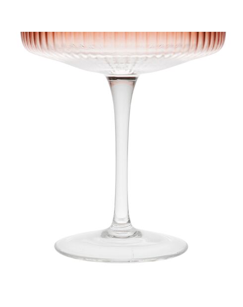 Coupe Champagne Striee terracotta  - 30cl