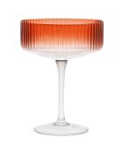 Coupe Champagne Striee terracotta  - 30cl