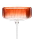 Coupe Champagne Striee terracotta  - 30cl