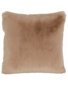 Housse Coussin Adalie taupe -  45x45 cm