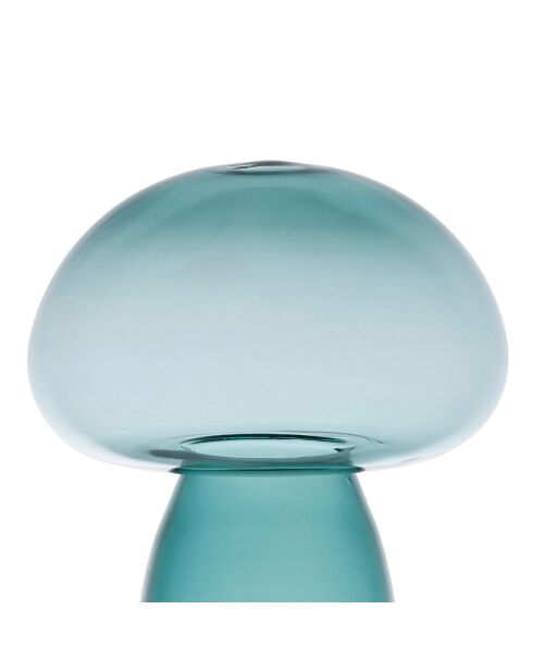 Deco Champignon Dilacia émeraude  -  D.12xH.15.5 cm