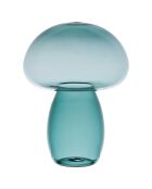 Deco Champignon Dilacia émeraude  -  D.12xH.15.5 cm