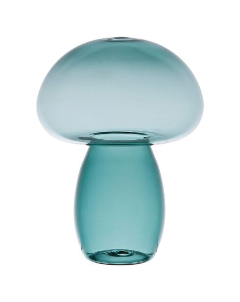 Deco Champignon Dilacia émeraude  -  D.12xH.15.5 cm