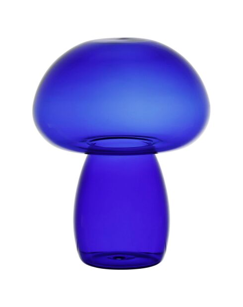 Deco Champignon Dilacia indigo  -  D.12xH.15.5 cm