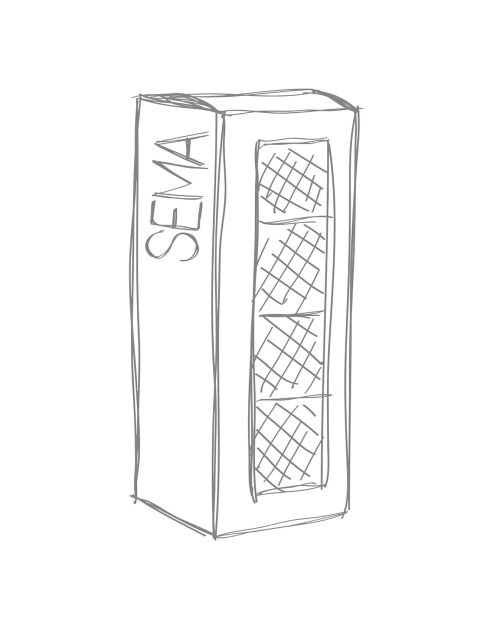 3 Bougies Chandelles orange  - 50g