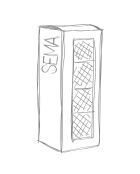 3 Bougies Chandelles jaune  -  50g