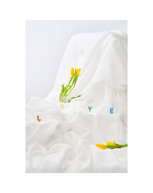 4 Natural Love Teetassen, 35 cl