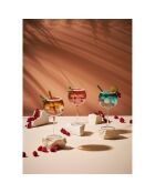 6 Pailles Torsadees naturel  -  12.5 cm