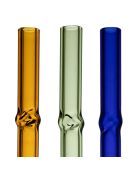 6 Pailles Torsadees naturel  -  12.5 cm