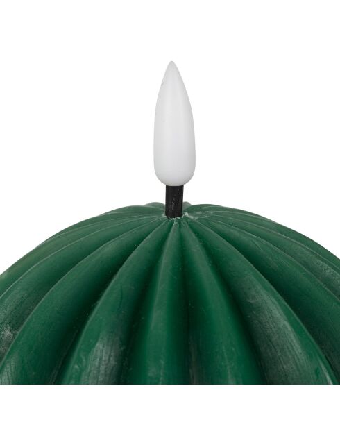 Bougie Led Boule verte  -  D.10xH.12 cm