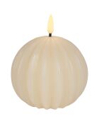 LED-Kerze mit natürlicher Kugel — D.10xH.12 cm