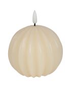 LED-Kerze mit natürlicher Kugel — D.10xH.12 cm