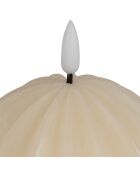 LED-Kerze mit natürlicher Kugel — D.10xH.12 cm
