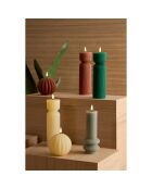 LED-Kerze mit natürlicher Kugel — D.10xH.12 cm