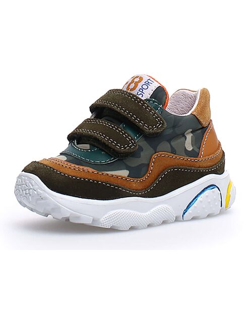 Sneakers Amantea in pelle kaki