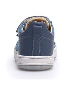 Baskets en Cuir Caleb bleu denim