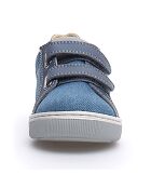 Baskets en Cuir Caleb bleu denim