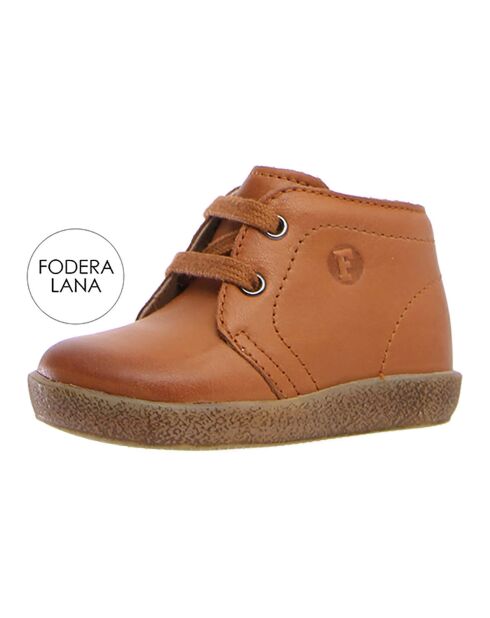 Bottillons en Cuir Conte cognac