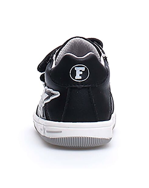 Schwarze Ledersneaker Frankie