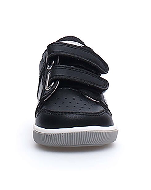 Schwarze Ledersneaker Frankie