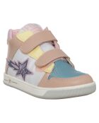 Baskets en Cuir Frankie vieux rose